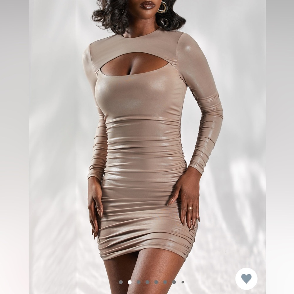 Oh polly long sleeve mini dress